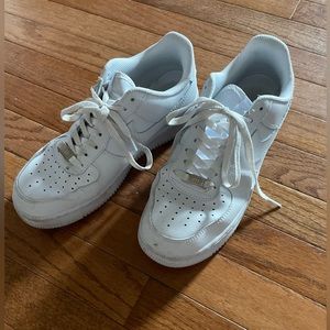Newer White Nike Air Forces size 8.5